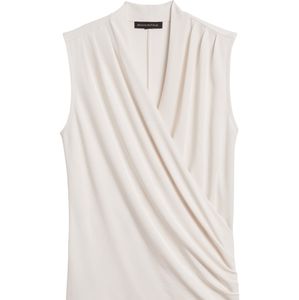 Sleeveless wrap top